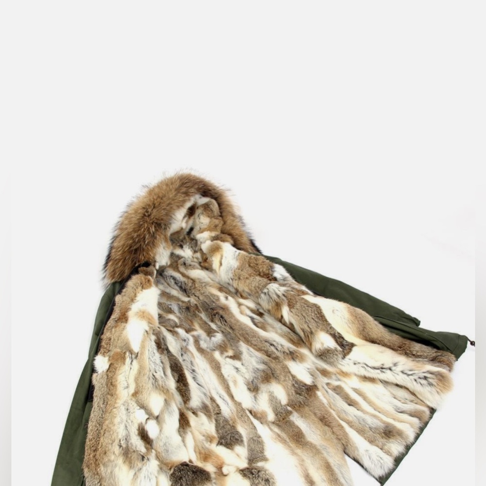 Jazzevar Green Parka Jacket with Fur Lining - Picture 3 of 5
